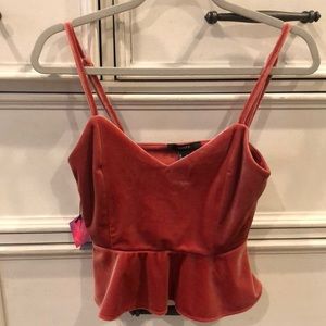 Rose cropped top